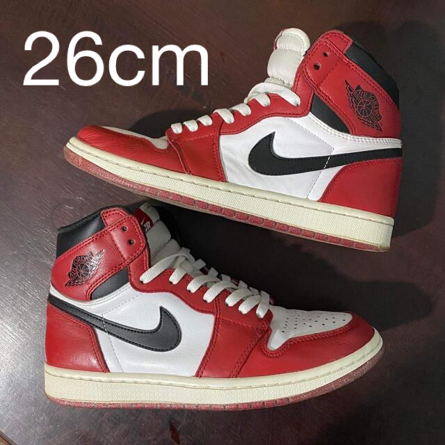 交換無料! NIKE - AIR Jordan1 chicago 2015 26cm スニーカー - bscas