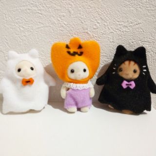 シルバニア赤ちゃん用 ハロウィン衣装(カボチャとおばけ)の通販