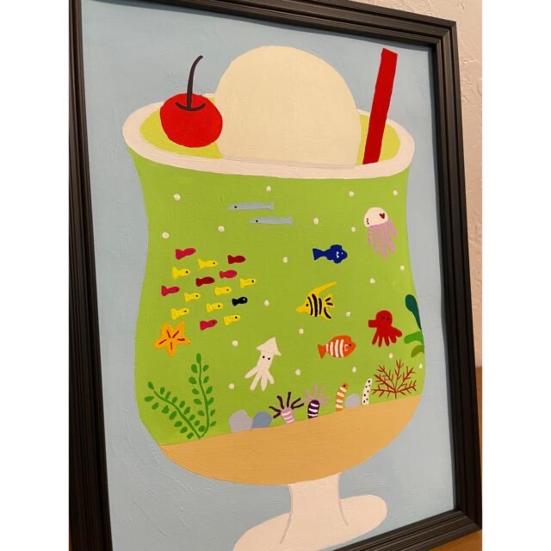 315クリームソーダ　316ポップコーン　セット エンタメ/ホビーの美術品/アンティーク(絵画/タペストリー)の商品写真