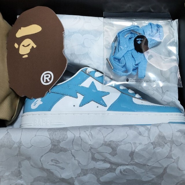 A BATHING APE(アベイシングエイプ)のココアさん専用　BAPE STA　™ Low 　Blue　25.0cm メンズの靴/シューズ(スニーカー)の商品写真