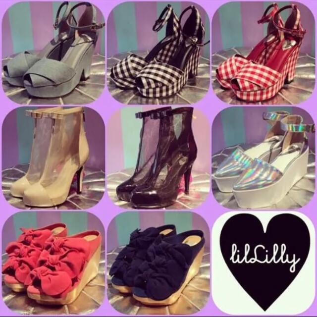 lilLilly(リルリリー)のlilLily  ハーフウエッジサンダル レディースの靴/シューズ(サンダル)の商品写真