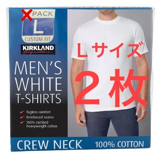 コストコ(コストコ)のコストコ  カークランド  Lサイズ  Tシャツ 白 2枚組(Tシャツ/カットソー(半袖/袖なし))