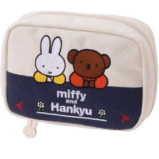 【miffy and Hankyu】スクエアポーチ(ポーチ)