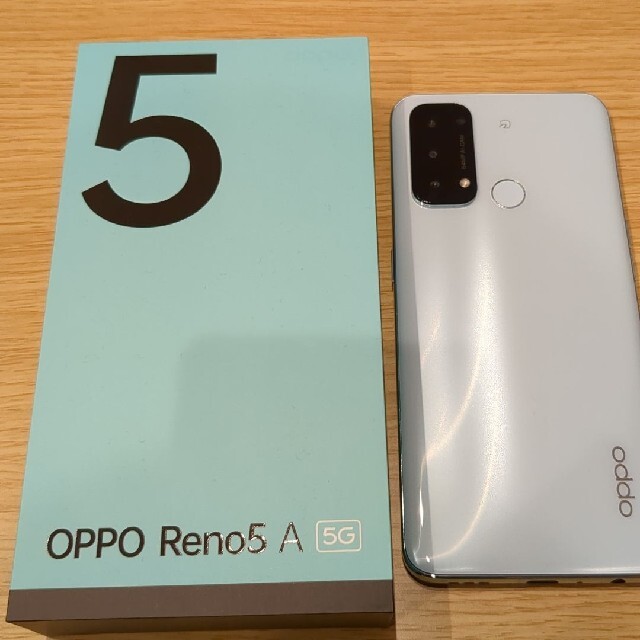 OPPO Reno5 A ブルースマートフォン本体