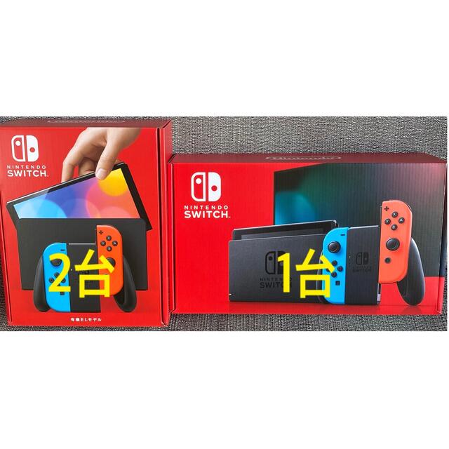 新品 Nintendo Switch 本体 有機EL ネオン2台、ネオン1台