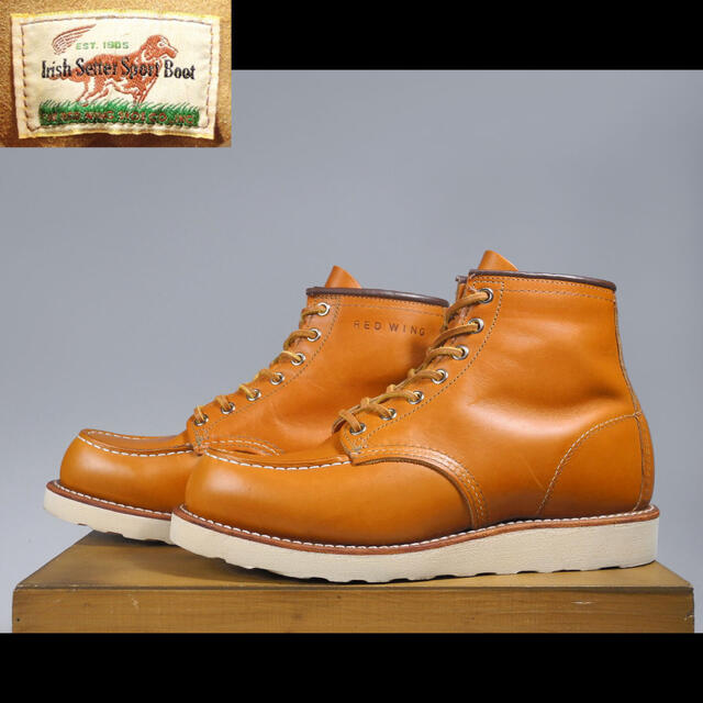 REDWING(レッドウィング)の9875ゴールドラセットアイリッシュセッター犬タグ復刻875 BEAMS メンズの靴/シューズ(ブーツ)の商品写真