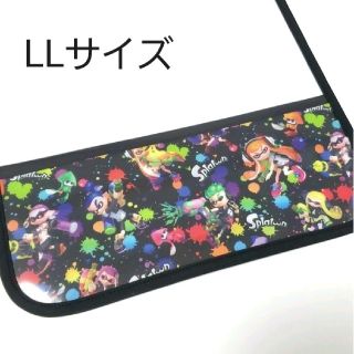 LLサイズ スプラトゥーン柄 ランドセルカバー ブラック(外出用品)