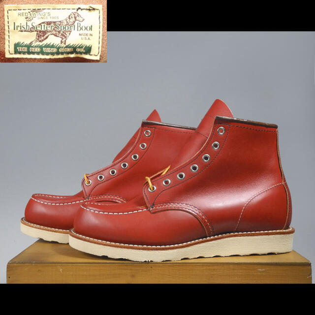 メンズ表四角犬タグ◆REDWING レッドウィング 8875 6E