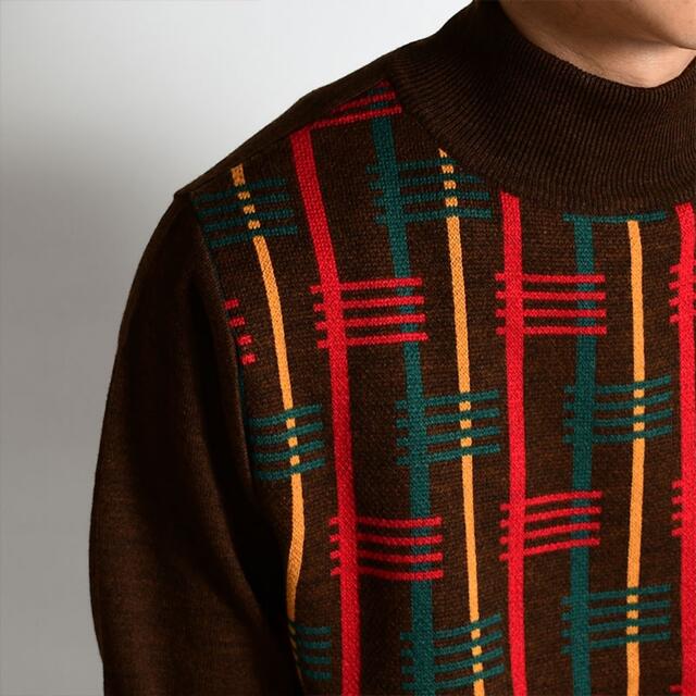 SASQUATCHfabrix.(サスクワッチファブリックス)のRASTA HI-GAUGE MOCKNECK KNIT メンズのトップス(ニット/セーター)の商品写真