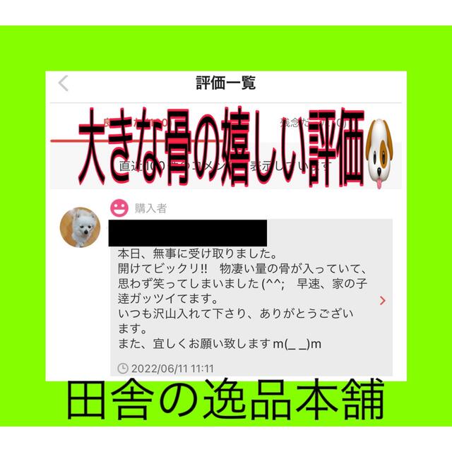 ★中型犬から大型犬用★鹿の骨・猪の骨詰め合わせ 4980円セット 800g以上 7