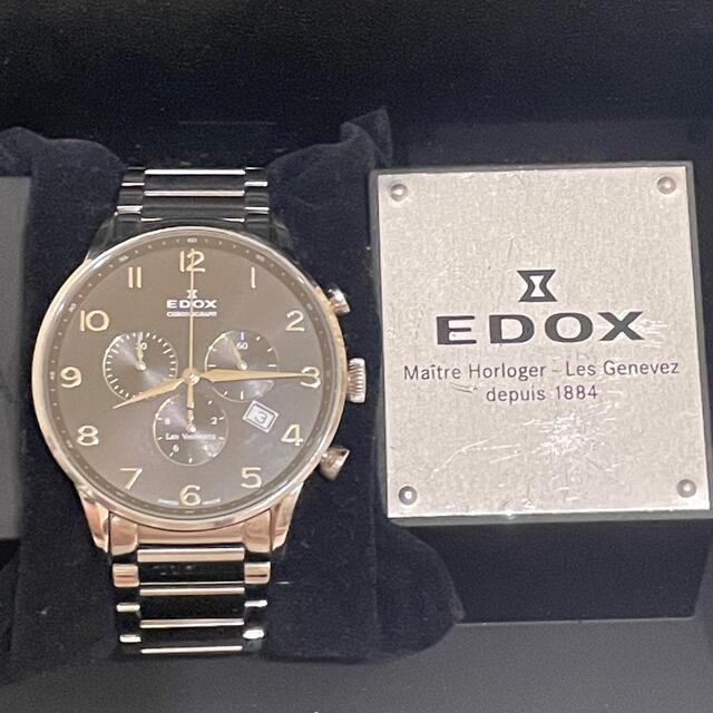 値下げしました】EDOX エドックス レ・ヴォベール クロノグラフ 値下げしました】EDOX エドックス レ・ヴォベール クロノグラフ