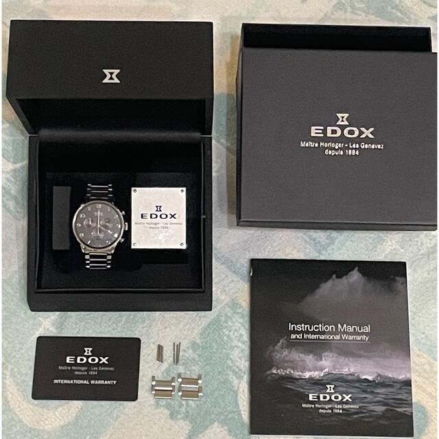 値下げしました】EDOX エドックス レ・ヴォベール クロノグラフ 値下げしました】EDOX エドックス レ・ヴォベール クロノグラフ