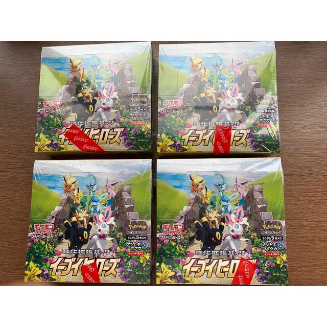 ポケモンカード　蒼空ストリーム　イーブイヒーローズ　シュリンク付き　4box