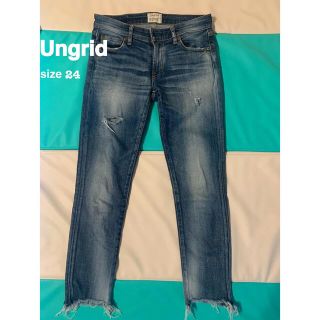 アングリッド(Ungrid)の【在庫処分】Ungrid パンツ デニム ジーンズ ダメージ加工デニムパンツ(デニム/ジーンズ)