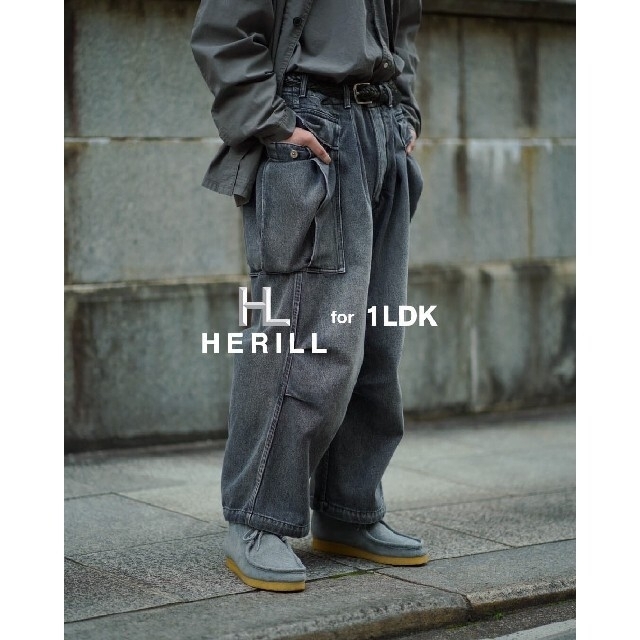 メンズHERILL for 1LDK EX DENIM CARGOPANTS 1 新品