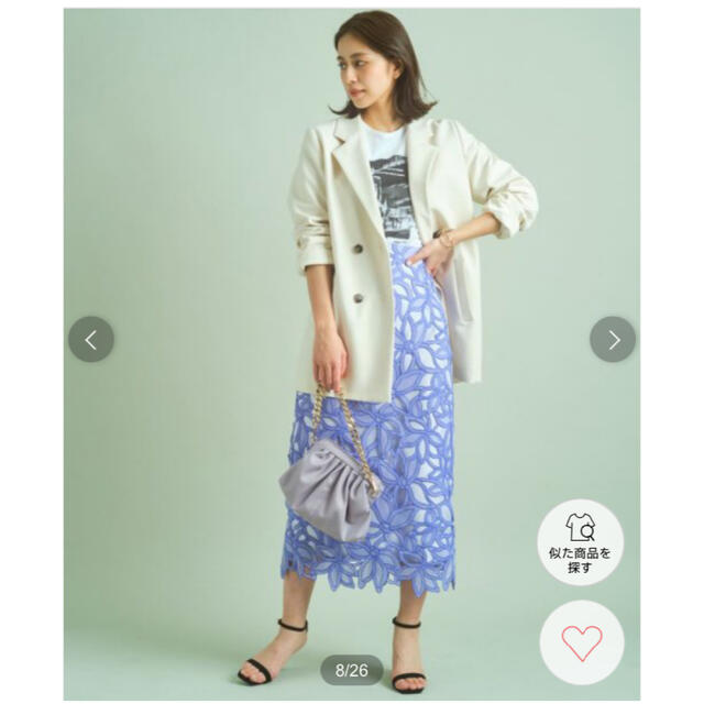 新品♡マイストラーダ♡クレマチスレーススカート パープル 36(S)