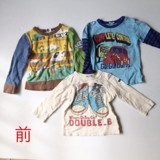 ミキハウス(mikihouse)の子供　長袖Tシャツ　３枚セット　９０　９５　１００(Tシャツ/カットソー)