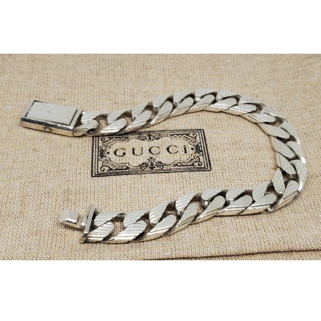 開催中 GUCCI 喜平 フラットリンクチェーン ブレスレット 19号 econet.bi