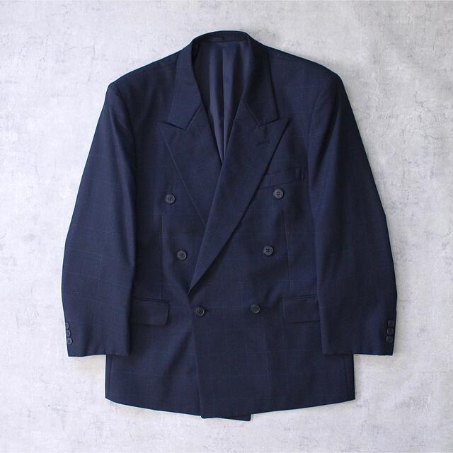 ART VINTAGE - 90s vintage double breasted check suitの通販 by ...