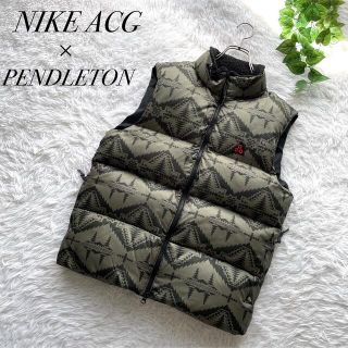 極美品 NIKE ACG×PENDLETON 別注ダウンベスト M