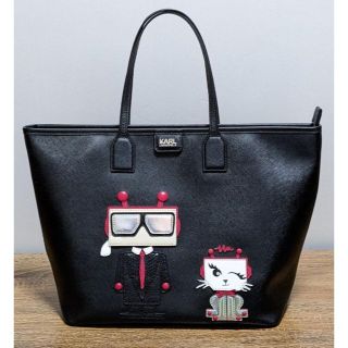 カールラガーフェルド(Karl Lagerfeld)の美品★カールラガーフェルド★K/ロボット/トートバッグ・ショッパー/完売品(ショルダーバッグ)