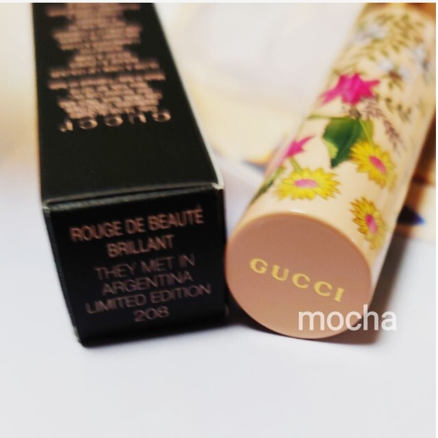 Gucci(グッチ)の伊勢丹新宿限定◆グッチGucci  ルージュ ドゥ ボーテ ブリアン #208 コスメ/美容のベースメイク/化粧品(口紅)の商品写真