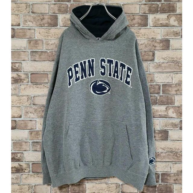 外箱不良宅配便送料無料 90s パーカー 刺繍ロゴ pennstate フードロゴ