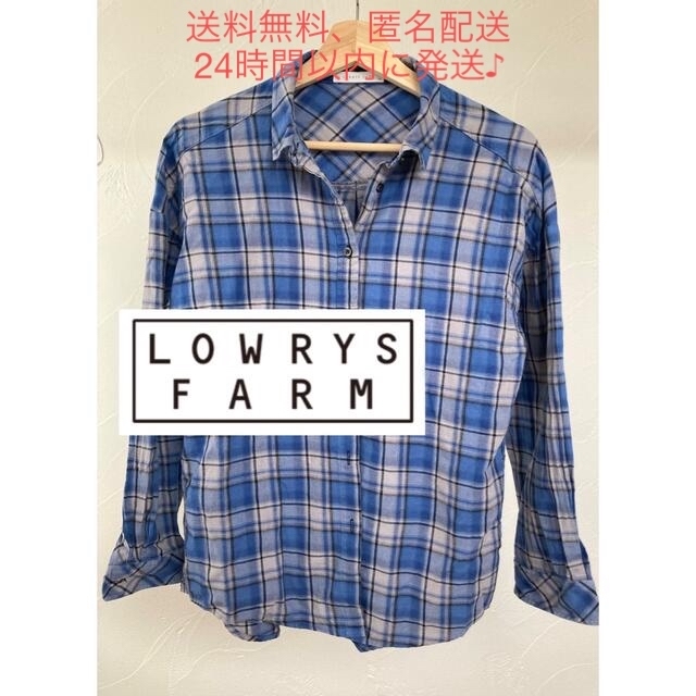 LOWRYS FARM(ローリーズファーム)のLOWRYS FARM♡長袖チェックシャツ　ネルシャツ レディースのトップス(シャツ/ブラウス(長袖/七分))の商品写真