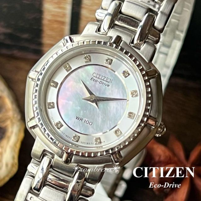 CITIZEN - 【新品】シチズン/エコドライブ/マザーオブパール/シルバー/レディース/腕時計の通販 by  フォロワーさま限定のお得な割引特典あります✨｜シチズンならラクマ