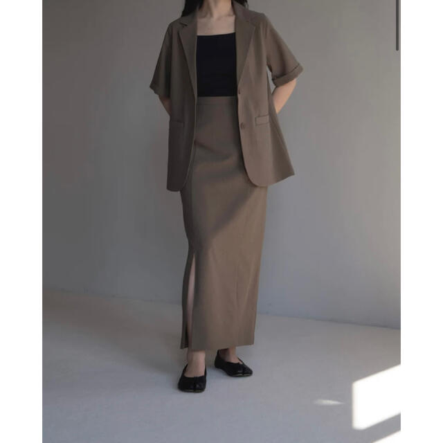 【cape様専用】nairo ベーシックショートスリーブジャケットセット レディースのスカート(ロングスカート)の商品写真