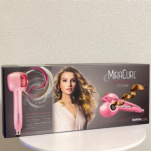 【おまけ付】 ベビリス BABMC2PJ ミラカール ゆるふわスチーム BaByliss ヘアアイロン 【おまけ付】 ベビリス BABMC2PJ ミラカール ゆるふわスチーム BaByliss ヘアアイロン