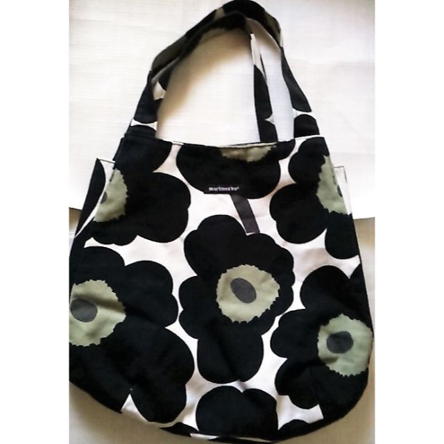 marimekko - 大容量ショルダーバッグ軽量バッグ軽いバッグ トートバッグ コットン鞄 花柄バッグ
