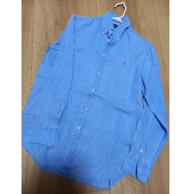 成約　POLO RALPH LAUREN　ポロラルフローレン　麻　シルク　シャツ レディースのトップス(シャツ/ブラウス(長袖/七分))の商品写真