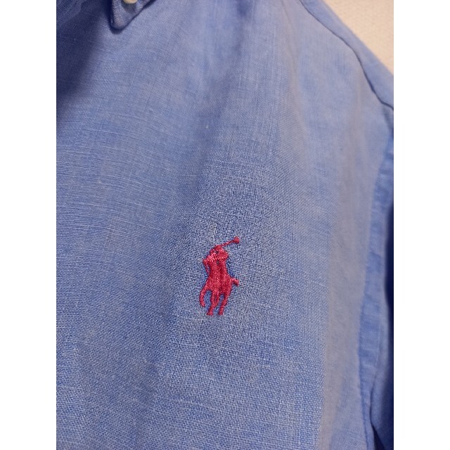 成約　POLO RALPH LAUREN　ポロラルフローレン　麻　シルク　シャツ レディースのトップス(シャツ/ブラウス(長袖/七分))の商品写真