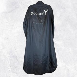 ヨウジヤマモト(Yohji Yamamoto)の【新品】Ground Y ナイロン スタッフシャツ ロングシャツ コート 3(ステンカラーコート)