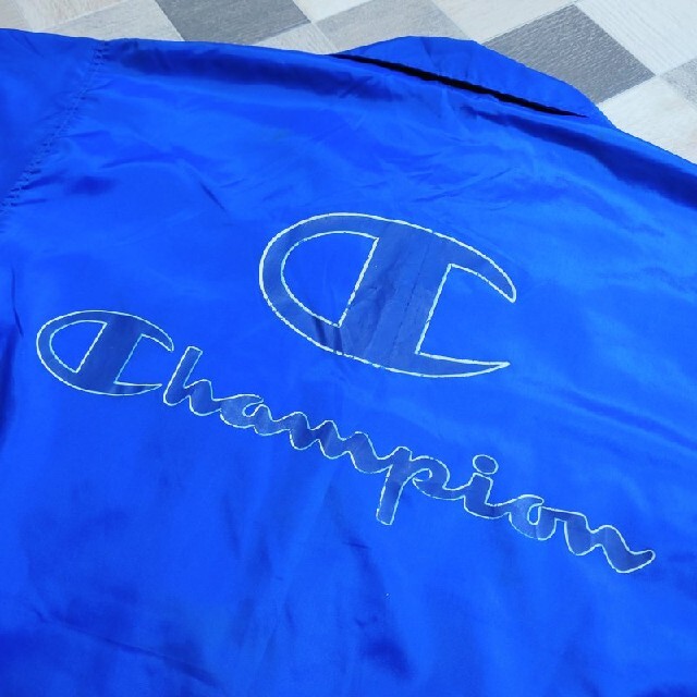 Champion(チャンピオン)の90’s Champion ナイロン 裏地付き 両面プリント コーチ ジャケット メンズのジャケット/アウター(ナイロンジャケット)の商品写真