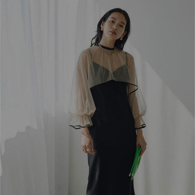 Ameri VINTAGE(アメリヴィンテージ)のアメリ　ドレス　MANY WAY AIRY VEIL DRESS レディースのワンピース(ロングワンピース/マキシワンピース)の商品写真