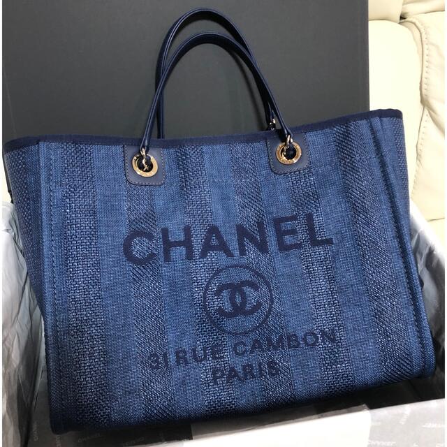 CHANEL ドーヴィル  トートバッグ MM 美品