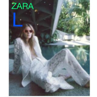 ザラ(ZARA)の新品ZARA レースパンツL(カジュアルパンツ)