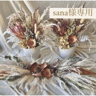 ✱sana様専用✱ ドライフラワー置型×2と横長スワッグ(ドライフラワー)