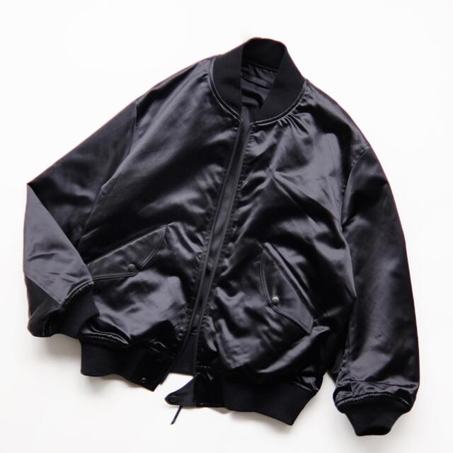 COMOLI(コモリ)のKAPTAIN SUNSHINE Silk Bomber Jacket navy メンズのジャケット/アウター(ブルゾン)の商品写真