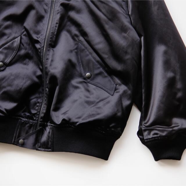 COMOLI(コモリ)のKAPTAIN SUNSHINE Silk Bomber Jacket navy メンズのジャケット/アウター(ブルゾン)の商品写真