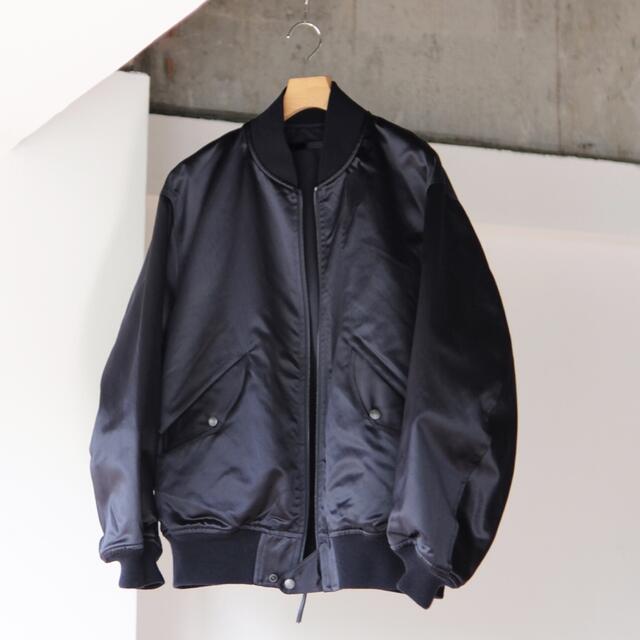 COMOLI(コモリ)のKAPTAIN SUNSHINE Silk Bomber Jacket navy メンズのジャケット/アウター(ブルゾン)の商品写真