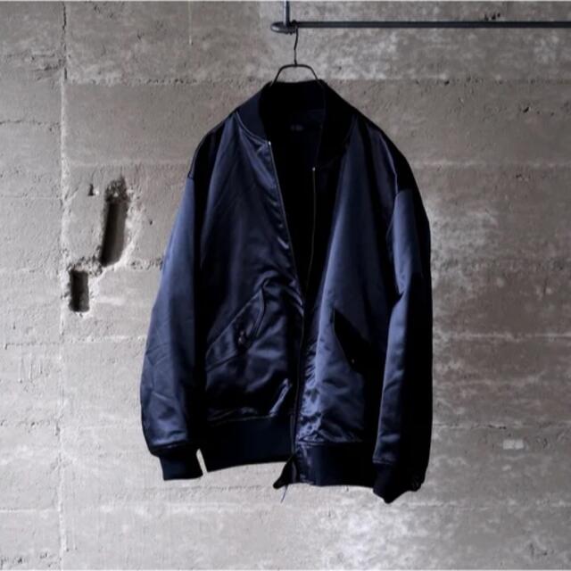 COMOLI(コモリ)のKAPTAIN SUNSHINE Silk Bomber Jacket navy メンズのジャケット/アウター(ブルゾン)の商品写真