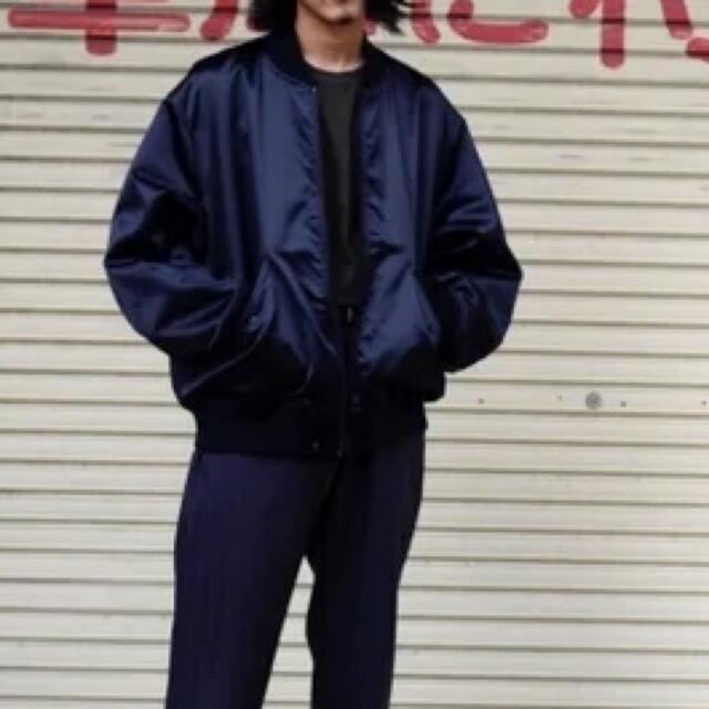 COMOLI - KAPTAIN SUNSHINE Silk Bomber Jacket navyの通販 by COMOLI - KAPTAIN SUNSHINE Silk Bomber Jacket navyの通販 by