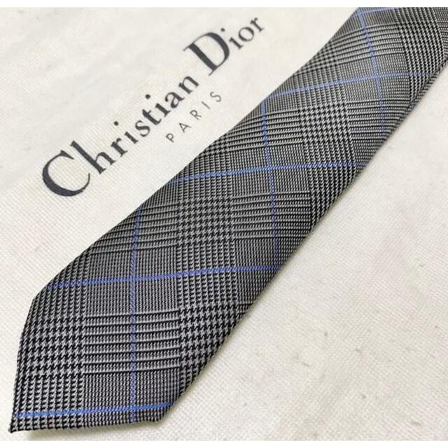 【美品】DIOR HOMME ディオールオム ネクタイ グレンチェック