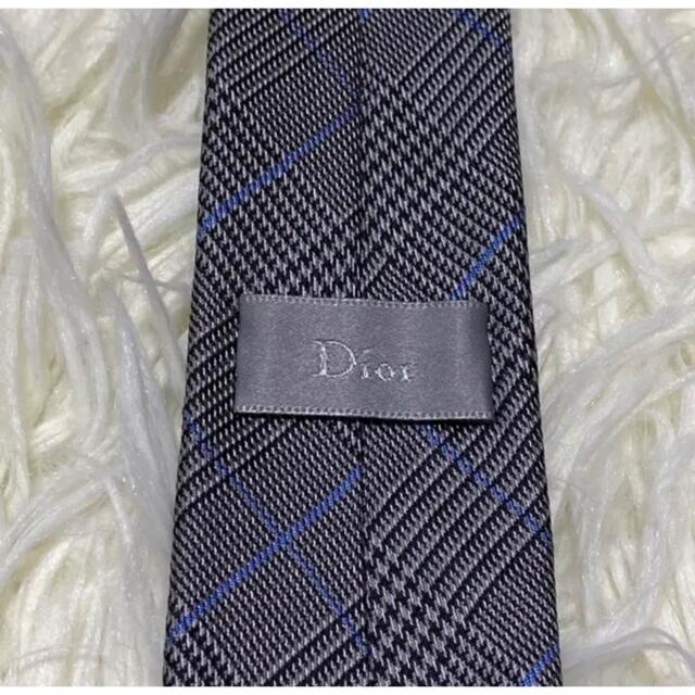 【美品】DIOR HOMME ディオールオム ネクタイ グレンチェック