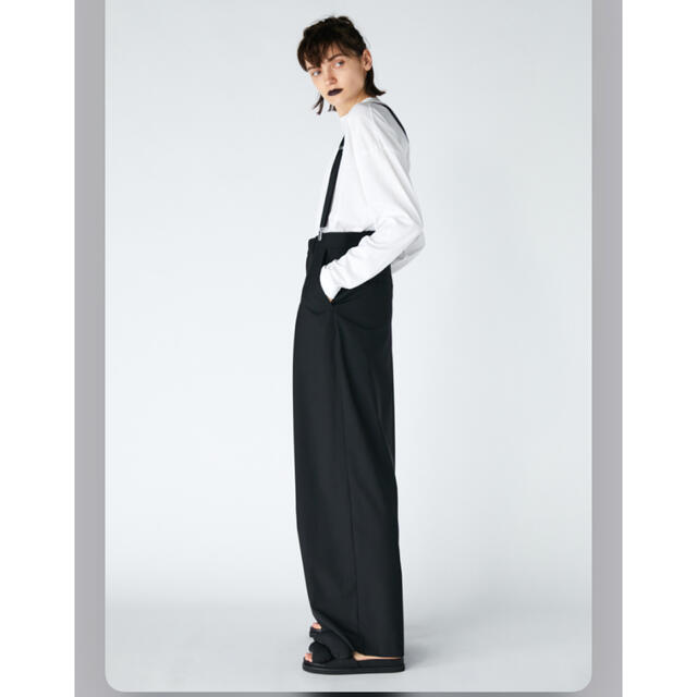 パンツ enfold ウォッシャブルトロ サスペンダー ルーズTROUSERS