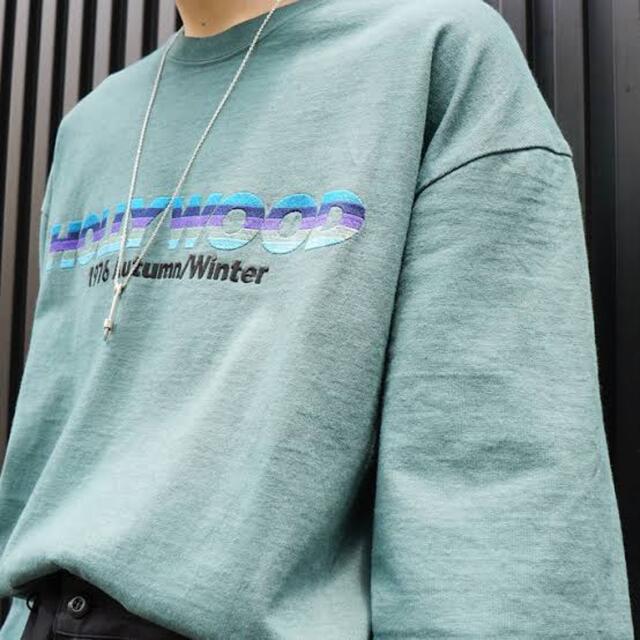 DAIRIKU/“HOLLYWOOD” Layered T（モスグリーン） メンズのトップス(Tシャツ/カットソー(七分/長袖))の商品写真