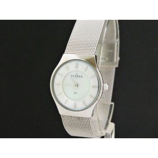 スカーゲン(SKAGEN)のSKAGEN スカーゲン STEEL 腕時計 素敵なシェル文字盤(腕時計)